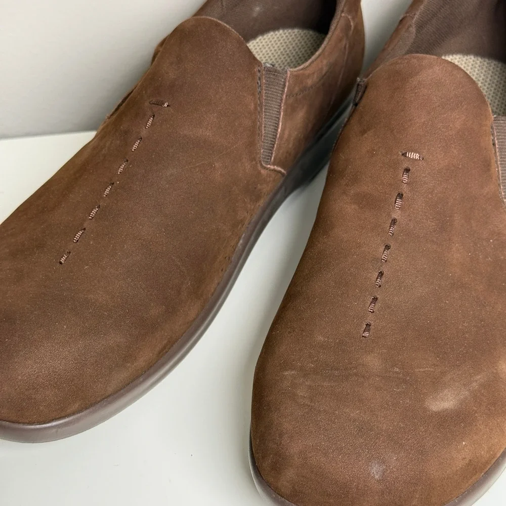 SAS Womens Viva-N Slip On Loafer 10 N Brown‎ Suede Soft Step Comfort Shoes